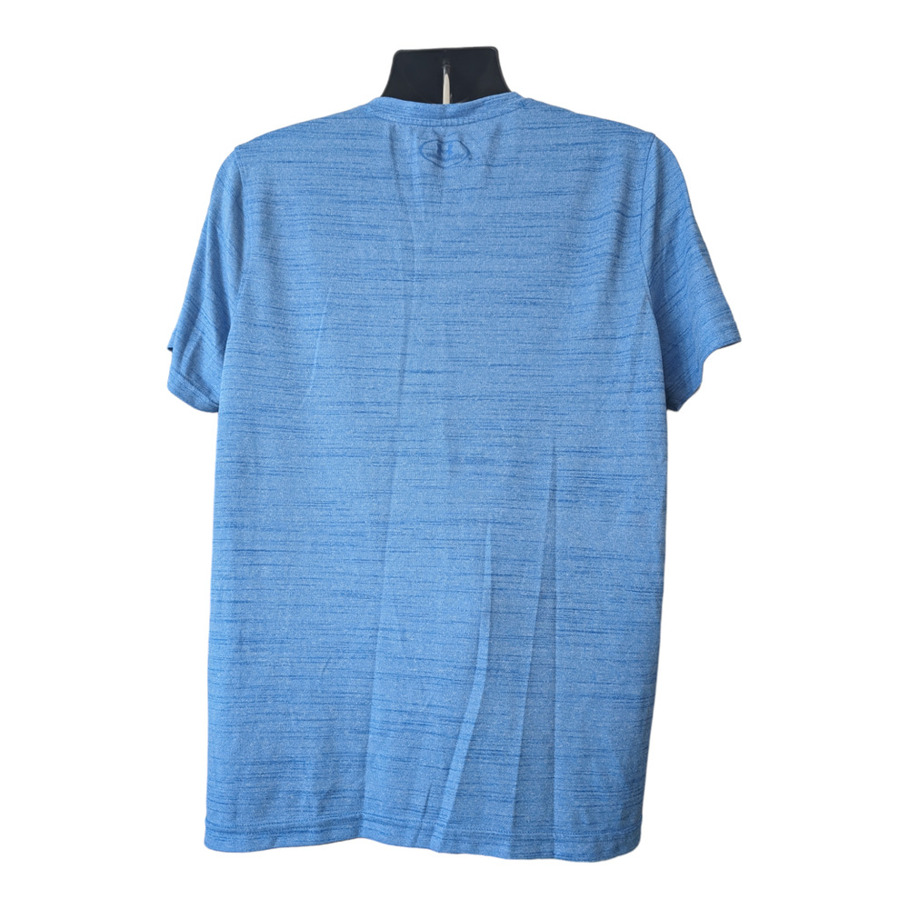 Under Armour Heatgear T-Shirt Blue Slub Knit Men's Size L - Picture 2 of 6